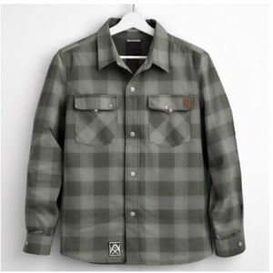 Premium Goods Green Plaid Button-Up Shirt